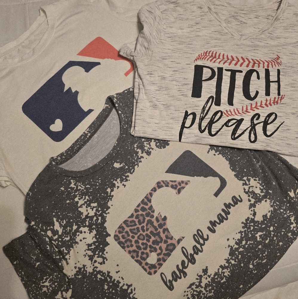 Baseball Mama Graphic T-Shirts (3)
